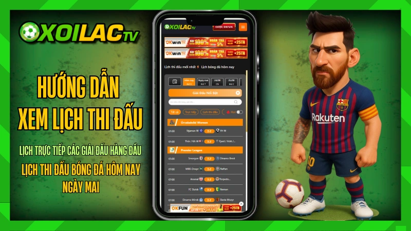 Toàn cảnh lịch thi đấu các giải bóng đá 2025 và link xem trực tiếp trên Xoilac TV